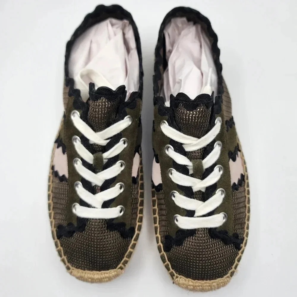 Anthropologie Bernardo Vale Espadrille Sneakers Size 7.5B Travel Spring Vacation